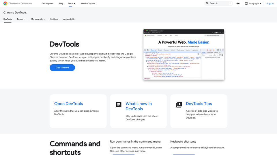 Chrome DevTools  |  Chrome for Developers