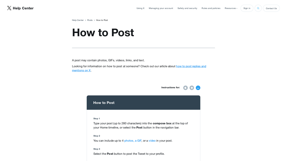 How to post – what is a post, keyboard shortcuts, and sources