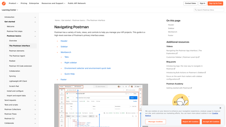 Navigating Postman | Postman Learning Center